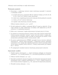 Adsorbcja oranżu - wykład