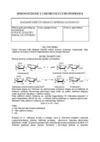 Laboratorium termodynamiki i chemii fizycznej - sprawozdanie