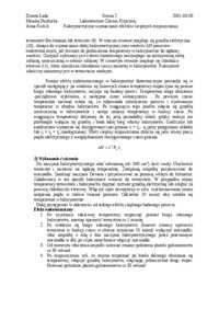 Kalorymetryczne wyznaczanie efektów cieplnych rozpuszczania - wykład