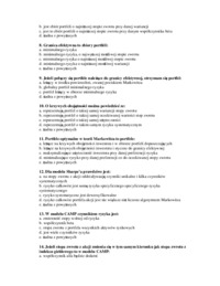 Zarządzanie portfelem inwestycyjnym Grotowski egzamin testy