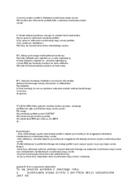 Zarządzanie portfelem inwestycyjnym, Grotowski, egzamin, testy