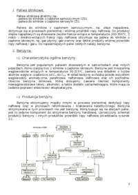 Paliwa transportowe; benzyna -opracowanie