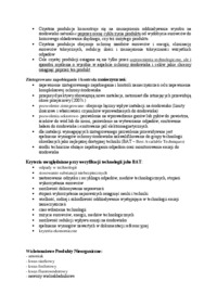 Ochrona środowiska w technologii chemicznej-opracowanie