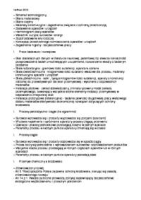 Podstawy ﬁzykochemiczne procesów technologicznych-wykład