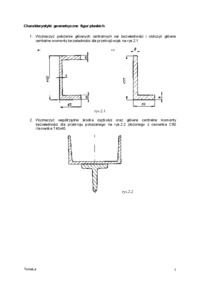 Zadanie charakterystyki  geometryczne  figur płaskich