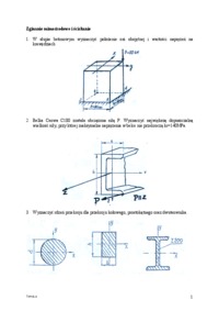 Zginanie mimośrodowe i ściskanie