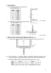 Projekt z wytrzymałości materiałów