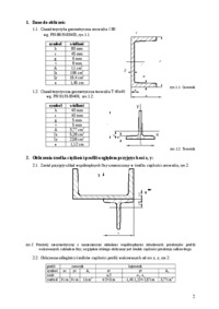 Projekt z wytrzymałości materiałów 1d