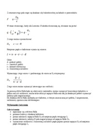 prawozdanie efekt halla