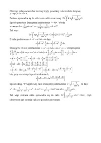 Pole powierzchni bocznej z tangensem - ćwiczenia