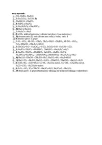 chemia nieorganiczna - otrzymywanie