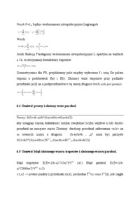 Całkowanie numeryczne - omówienie 