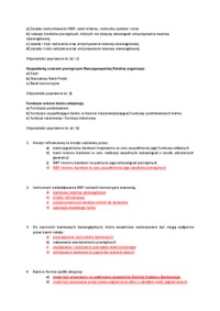 BANKOWOŚĆ - definicje i pytania