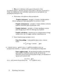 Badanie przepływu cieczy, prawo ciągłości strugi, prawo Bernoulliego, płyn