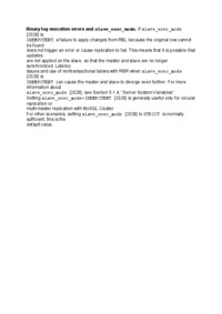 Binary log execution errors and slave-opracowanie
