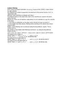 Column Filtering-opracowanie