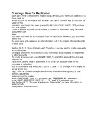 Creating a User for Replication-opracowanie