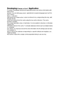 Developing a memcached Application-opracowanie
