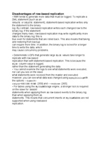 Disadvantages of row-opracowanie