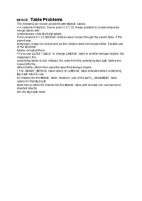 MERGE Table Problems-opracowanie