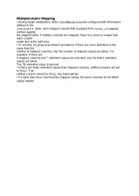 Multiple column Mapping-opracowanie