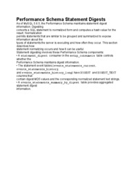 Performance Schema Statement Digests-opracowanie