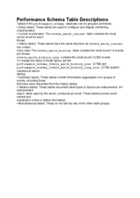 Performance Schema Table Descriptions-opracowanie
