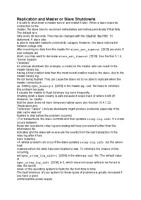 Replication and Master or Slave Shutdowns-opracowanie
