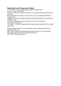 Replication and Temporary Tables-opracowanie