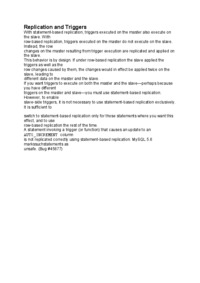 Replication and Triggers-opracowanie