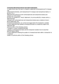 Transactional nontransactional and mixed statements-opracowanie