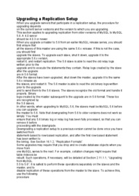 Upgrading a Replication Setup-opracowanie