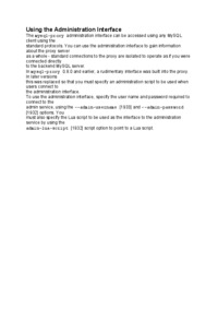 Using the Administration Interface-opracowanie
