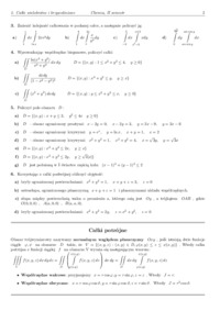 Całki wielokrotne - omówienie 