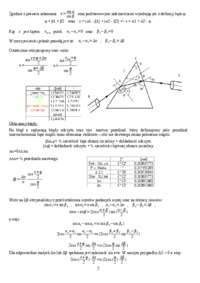 Wyznaczanie dyspersji optycznej pryzmatu  - omówienie 