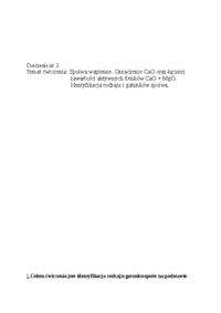 Oznaczenie CaO - wykład