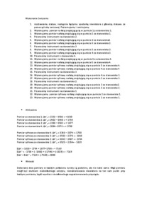 Pomiar ciagu niwelacyjnego - sprawozdanie