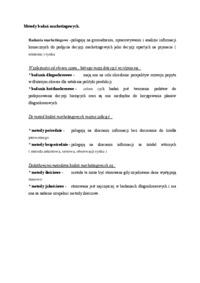 Metody badań marketingowych - badania długookresowe