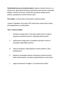 Podział działań dotyczących zarządzania jakością