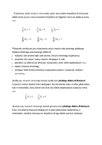 Warunki równowagi płaskich i przestrzennych układów sił