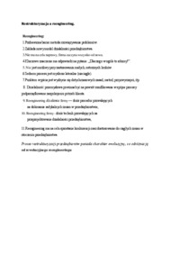 Restrukturyzacja a reengineering  - omówienie