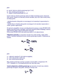 Oznaczanie objętościowej i właściwej wilgotności gruntu-opracowanie