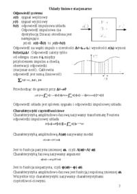 Matematyczny opis systemów-opracowanie