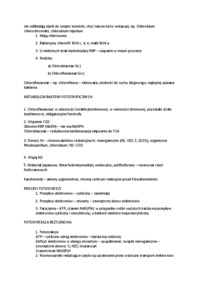 Fotosynteza u procaryota-opracowanie