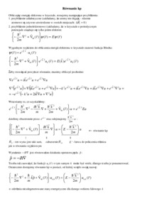 Równanie kp-opracowanie