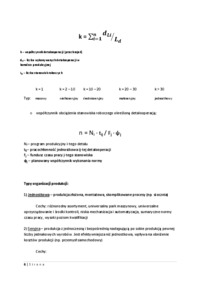 Organizacja produkcji -typy, formy, odmiany