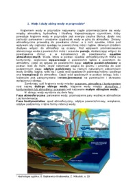 Hydrologia i nauka o ziemi-opracowanie zagadnień