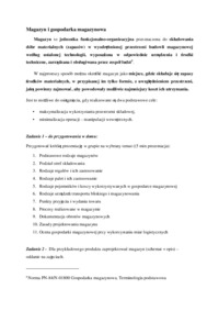 Gospodarka magazynowa-opracowanie