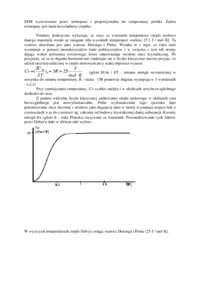Wyznaczanie zależności ciepła właściwego ciał stałych od temperatury-opracowanie