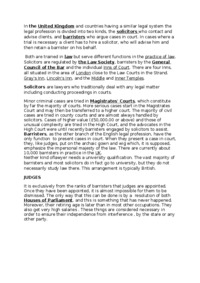 The legal profession in the United Kingdom